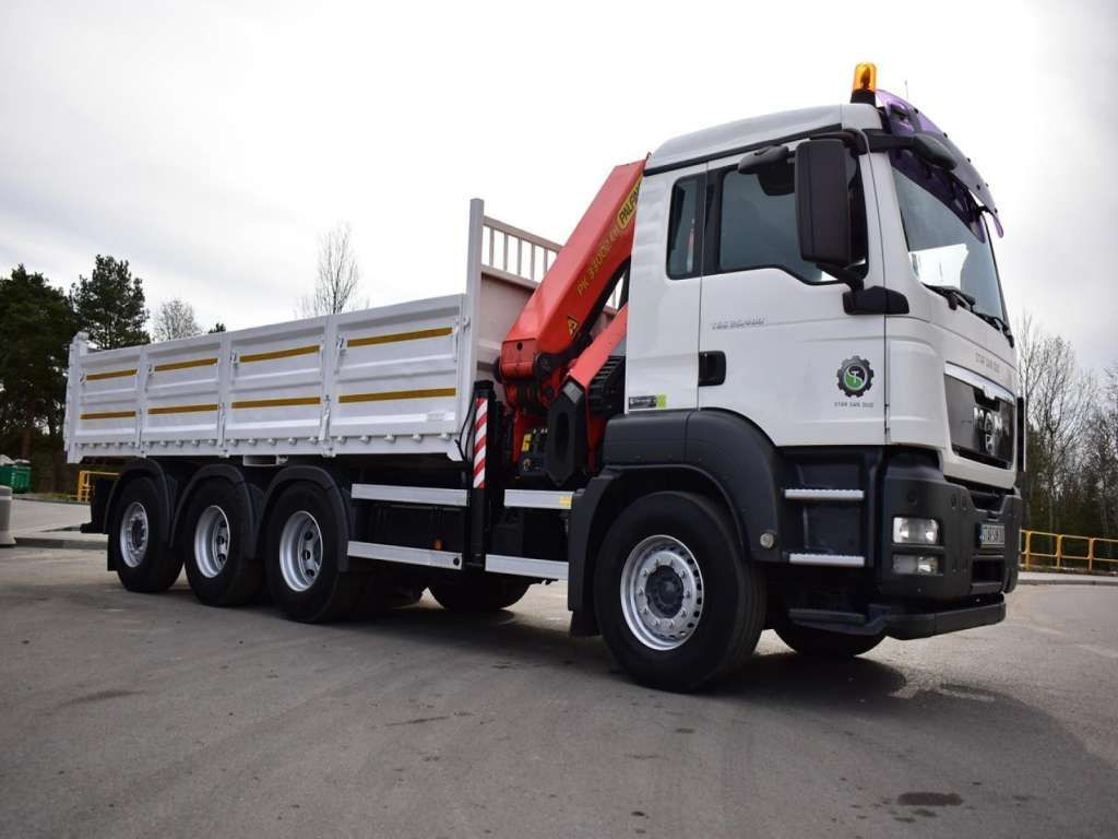 MAN TGS 35.400 8X4 PALFINGER PK 33002 CRANE KIPPER - Camion con gru, Autocarro ribaltabile: foto 3 MAN TGS 35.400 8X4 PALFINGER PK 33002 CRANE KIPPER - Camion con gru, Autocarro ribaltabile: foto 3