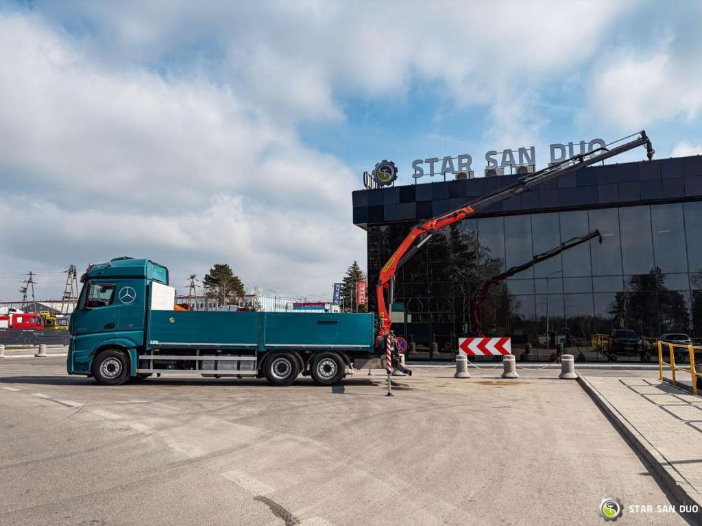Mercedes-Benz ACTROS 2545 6x2 Palfinger PK 16001 HDS Crane Mercedes-Benz ACTROS 2545 6x2 Palfinger PK 16001 HDS Crane - Camion con gru, Autocarro con pianale/ Cassone fisso: foto 2 Mercedes-Benz ACTROS 2545 6x2 Palfinger PK 16001 HDS Crane Mercedes-Benz ACTROS 2545 6x2 Palfinger PK 16001 HDS Crane - Camion con gru, Autocarro con pianale/ Cassone fisso: foto 2