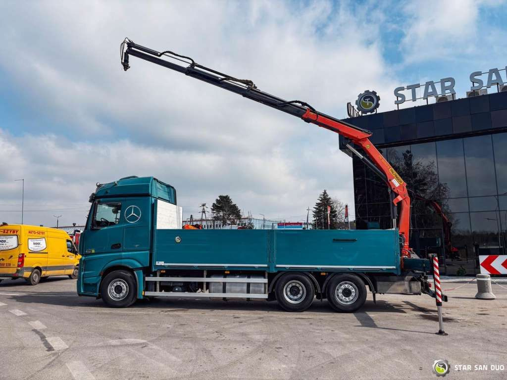 Mercedes-Benz ACTROS 2545 6x2 Palfinger PK 16001 HDS Crane Mercedes-Benz ACTROS 2545 6x2 Palfinger PK 16001 HDS Crane - Camion con gru, Autocarro con pianale/ Cassone fisso: foto 4 Mercedes-Benz ACTROS 2545 6x2 Palfinger PK 16001 HDS Crane Mercedes-Benz ACTROS 2545 6x2 Palfinger PK 16001 HDS Crane - Camion con gru, Autocarro con pianale/ Cassone fisso: foto 4