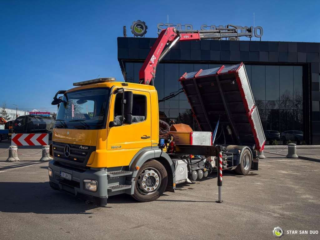 Mercedes-Benz AXOR 1824 4x2 HMF 975 HDS Crane Rotator Kipper Mercedes-Benz AXOR 1824 4x2 HMF 975 HDS Crane Rotator Kipper - Autocarro ribaltabile: foto 4 Mercedes-Benz AXOR 1824 4x2 HMF 975 HDS Crane Rotator Kipper Mercedes-Benz AXOR 1824 4x2 HMF 975 HDS Crane Rotator Kipper - Autocarro ribaltabile: foto 4