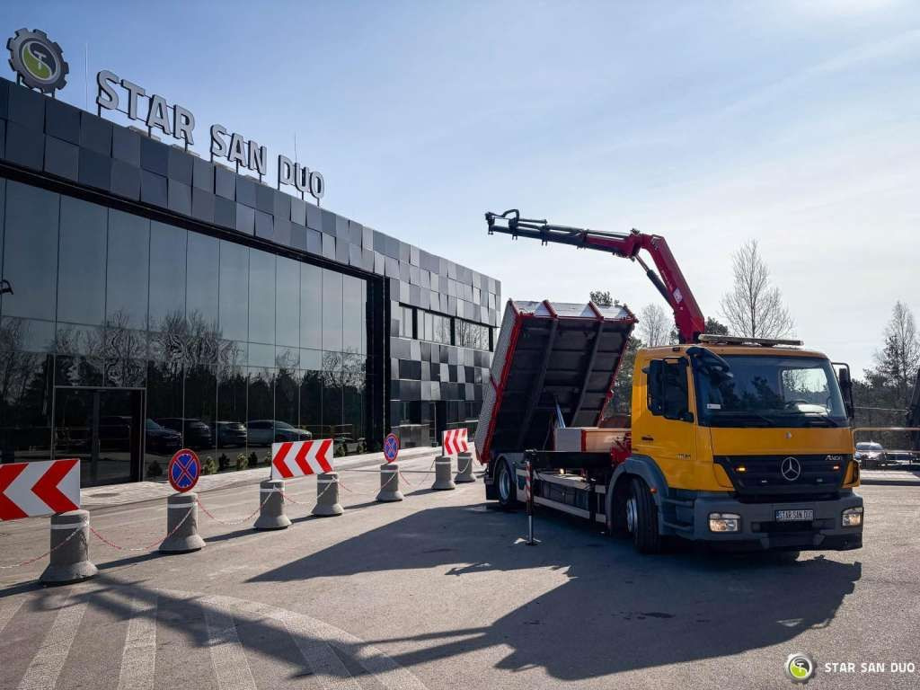 Mercedes-Benz AXOR 1824 4x2 HMF 975 HDS Crane Rotator Kipper Mercedes-Benz AXOR 1824 4x2 HMF 975 HDS Crane Rotator Kipper - Autocarro ribaltabile: foto 5 Mercedes-Benz AXOR 1824 4x2 HMF 975 HDS Crane Rotator Kipper Mercedes-Benz AXOR 1824 4x2 HMF 975 HDS Crane Rotator Kipper - Autocarro ribaltabile: foto 5