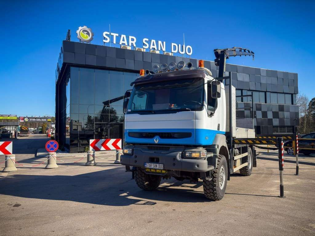 Camion con gru, Autocarro con pianale/ Cassone fisso nuovo Renault  KERAX 270 4x4 PALFINGER PK 16502 CRANE WINCH: foto 8