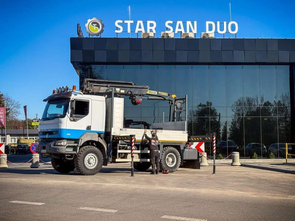 Camion con gru, Autocarro con pianale/ Cassone fisso nuovo Renault  KERAX 270 4x4 PALFINGER PK 16502 CRANE WINCH: foto 11