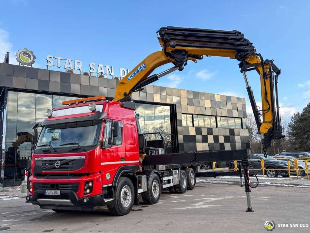 Volvo FMX 500 8x2 Effer 585 Fly Jib Winch Crane Kran Volvo FMX 500 8x2 Effer 585 Fly Jib Winch Crane Kran - Camion con gru, Autocarro con pianale/ Cassone fisso: foto 3 Volvo FMX 500 8x2 Effer 585 Fly Jib Winch Crane Kran Volvo FMX 500 8x2 Effer 585 Fly Jib Winch Crane Kran - Camion con gru, Autocarro con pianale/ Cassone fisso: foto 3