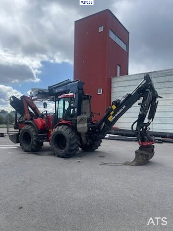 Huddig 1260C Traktorgraver m/ Palfinger kran, Lift, rototilt og skuffe - Terna: foto 1 Huddig 1260C Traktorgraver m/ Palfinger kran, Lift, rototilt og skuffe - Terna: foto 1