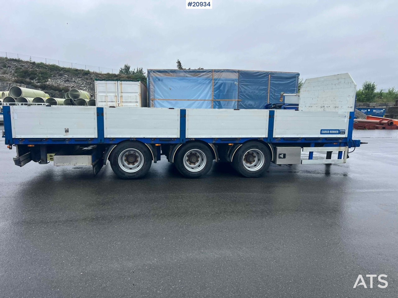 Rimorchio pianale/ Cassonato Konar 3 akslet plankjerre: foto 24