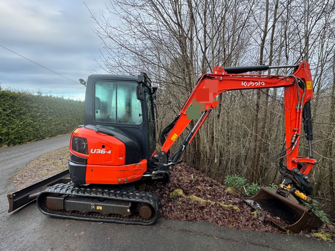 Kubota U36-4 Beltegraver m/ 4 skuffer, rotortilt og klype. - Miniescavatore: foto 2 Kubota U36-4 Beltegraver m/ 4 skuffer, rotortilt og klype. - Miniescavatore: foto 2