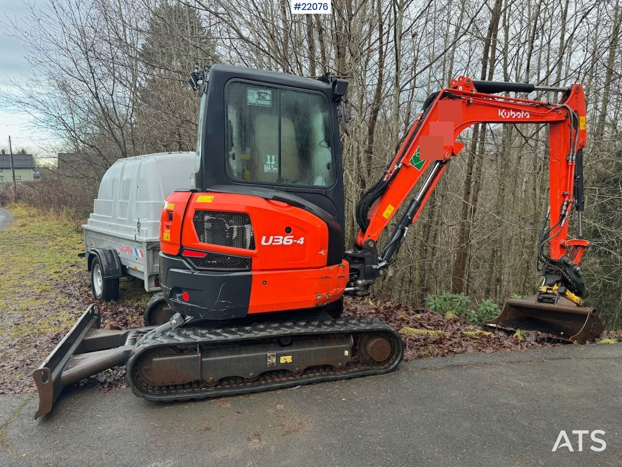 Kubota U36-4 Beltegraver m/ 4 skuffer, rotortilt og klype. - Miniescavatore: foto 1 Kubota U36-4 Beltegraver m/ 4 skuffer, rotortilt og klype. - Miniescavatore: foto 1