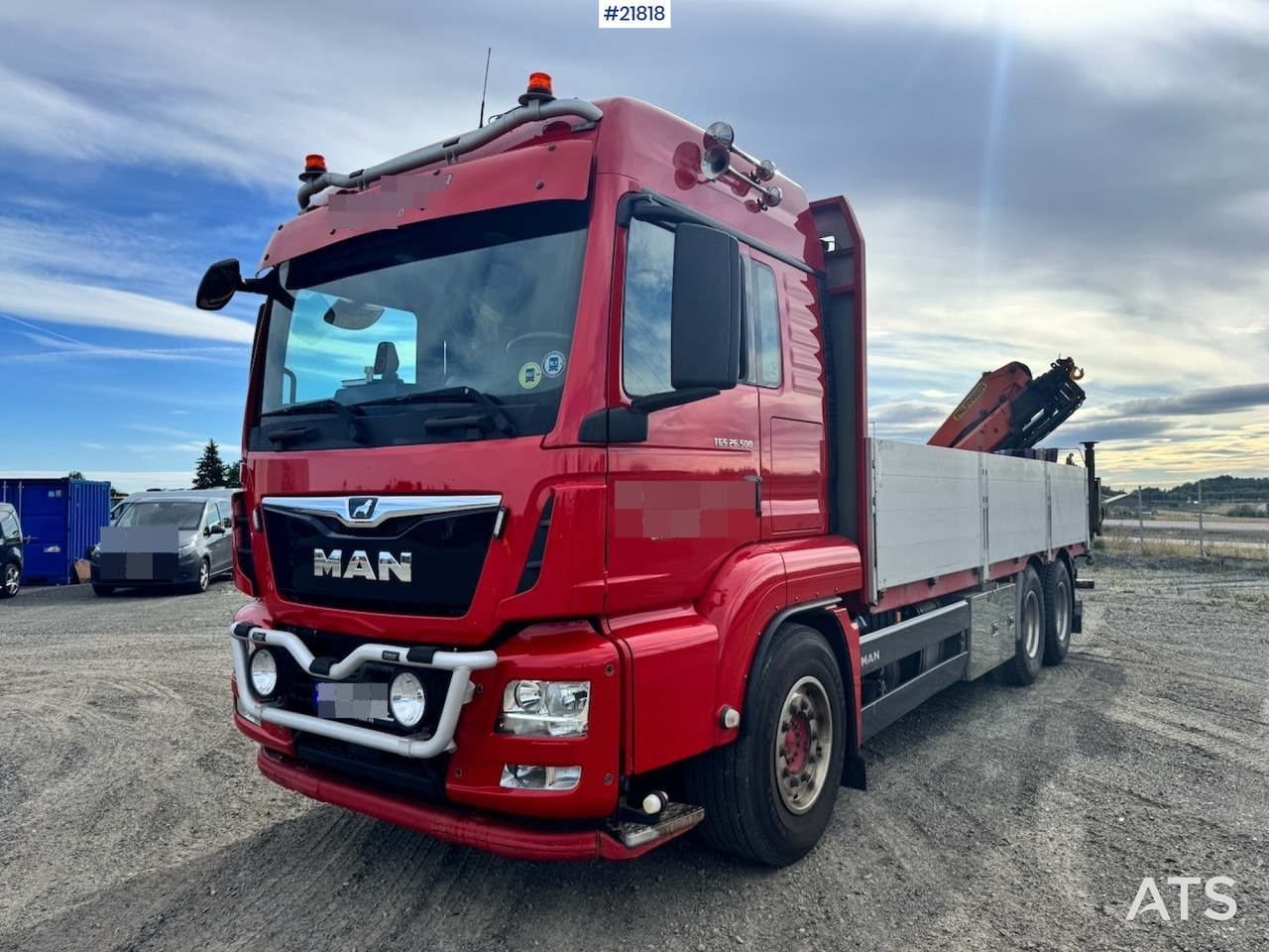 MAN TGS 26.500 6x4 Kranbil m/ 19 t/m Bakmontert kran. SE VIDEO - Camion con gru: foto 1 MAN TGS 26.500 6x4 Kranbil m/ 19 t/m Bakmontert kran. SE VIDEO - Camion con gru: foto 1