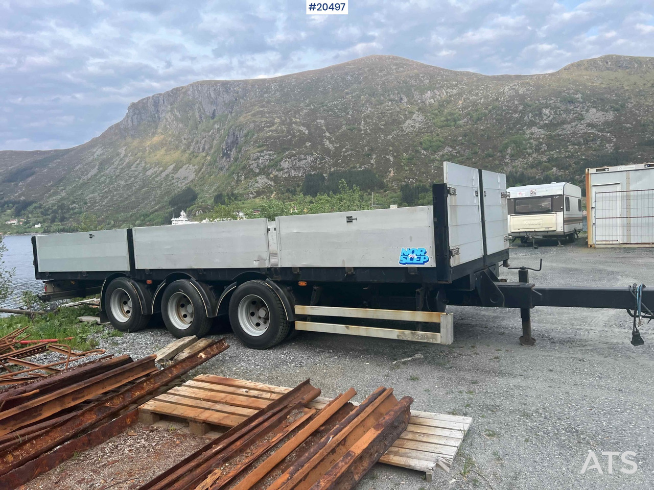 Rimorchio pianale/ Cassonato Nor-Slep 3 Akslet: foto 18