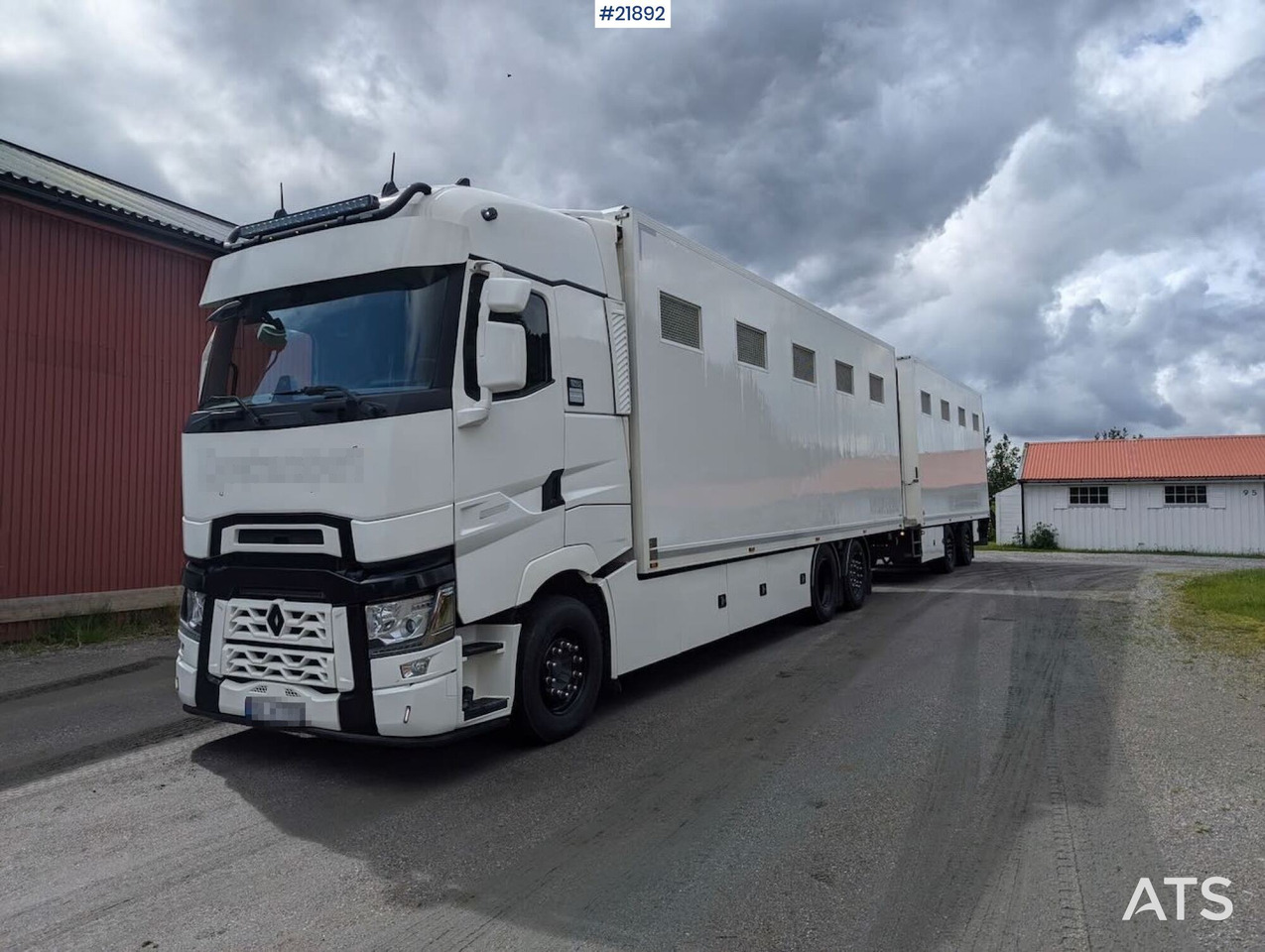 Renault 520T High 6x2 Dyretransportbil m/ HFR Henger - Autocarro trasporto bestiame: foto 1 Renault 520T High 6x2 Dyretransportbil m/ HFR Henger - Autocarro trasporto bestiame: foto 1