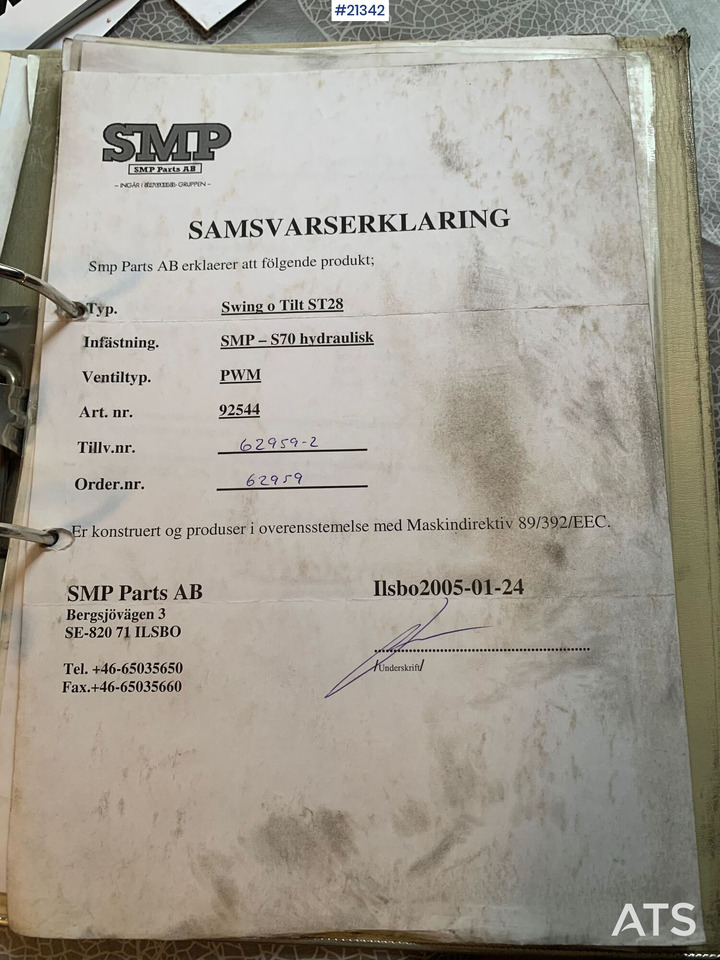 SMP S70 Rotortilt - Tiltrotator: foto 3 SMP S70 Rotortilt - Tiltrotator: foto 3