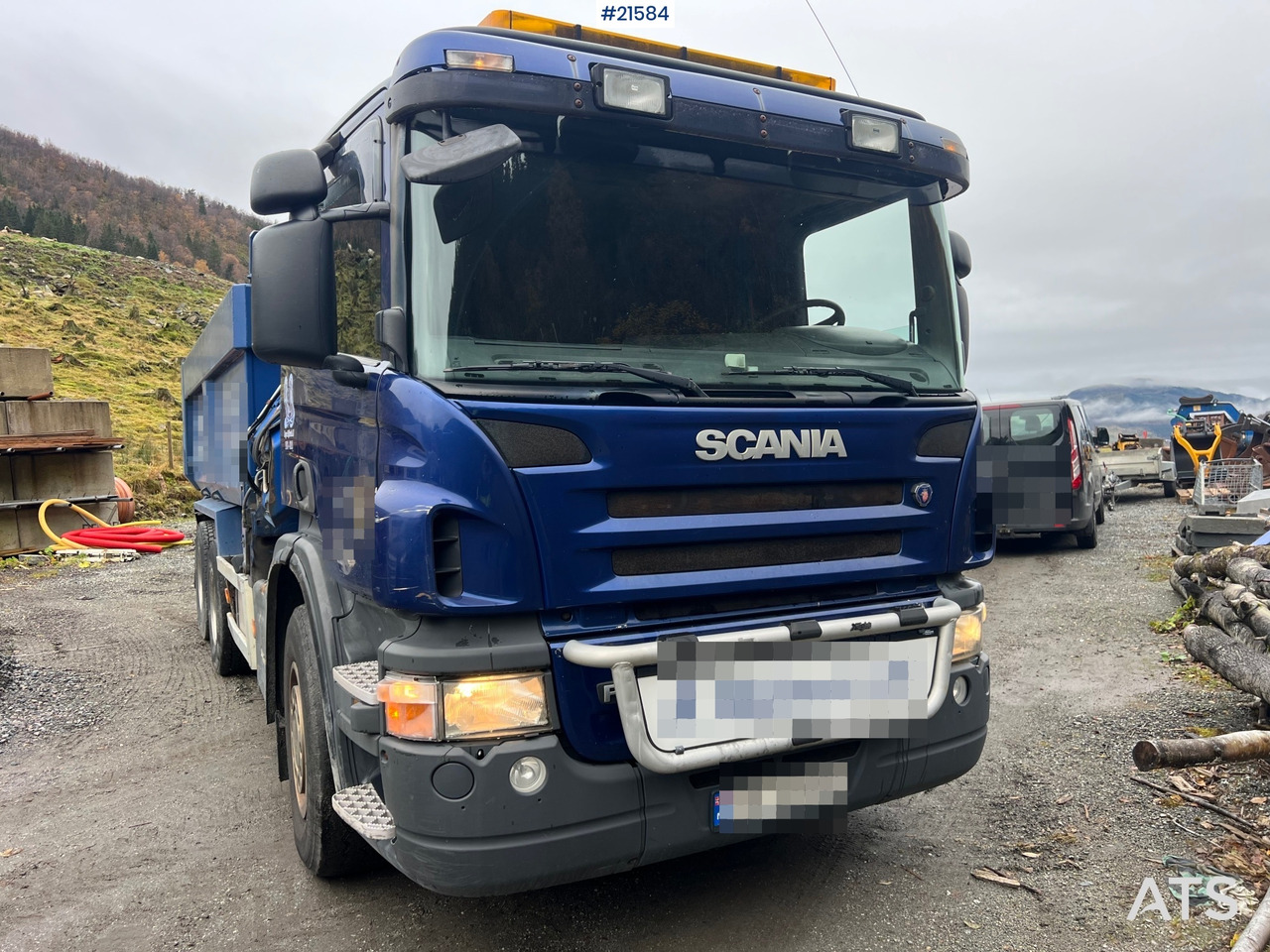 Scania P380 6x2 kranbil m/tipp, m/14t/ og m/Hiab kran - Camion con gru: foto 4 Scania P380 6x2 kranbil m/tipp, m/14t/ og m/Hiab kran - Camion con gru: foto 4