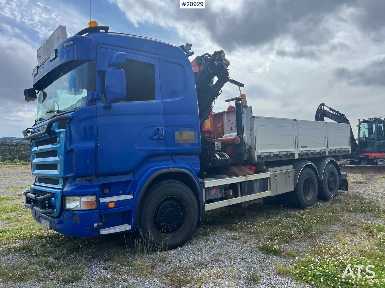 Scania R480 - Autocarro con pianale/ Cassone fisso, Camion con gru: foto 2 Scania R480 - Autocarro con pianale/ Cassone fisso, Camion con gru: foto 2