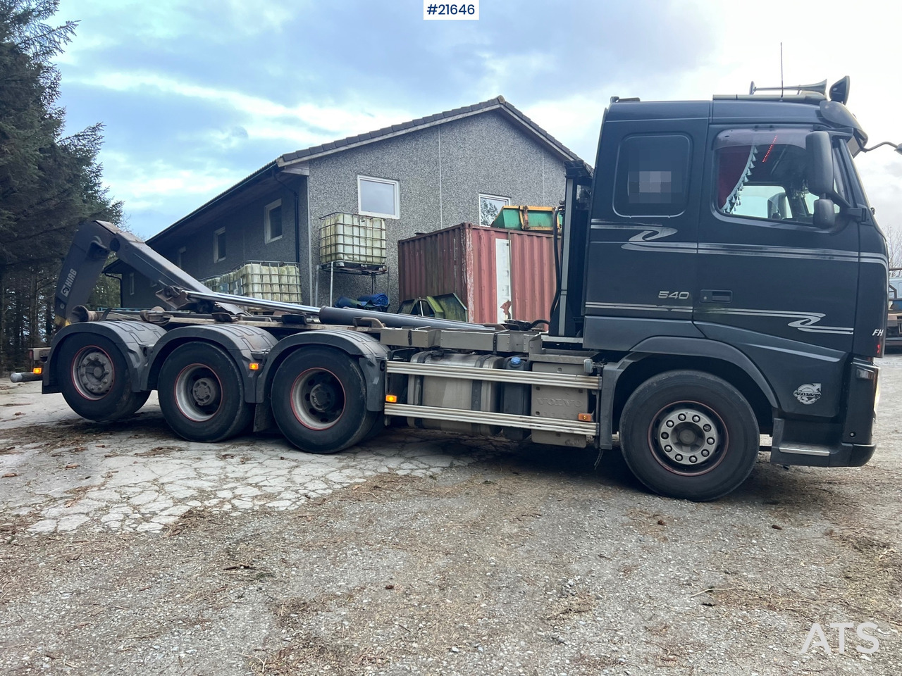 Volvo FH13 8x4 tridem krokbil m/ 20t Hiab krok og opplegg for kran - Camion con gru: foto 4 Volvo FH13 8x4 tridem krokbil m/ 20t Hiab krok og opplegg for kran - Camion con gru: foto 4