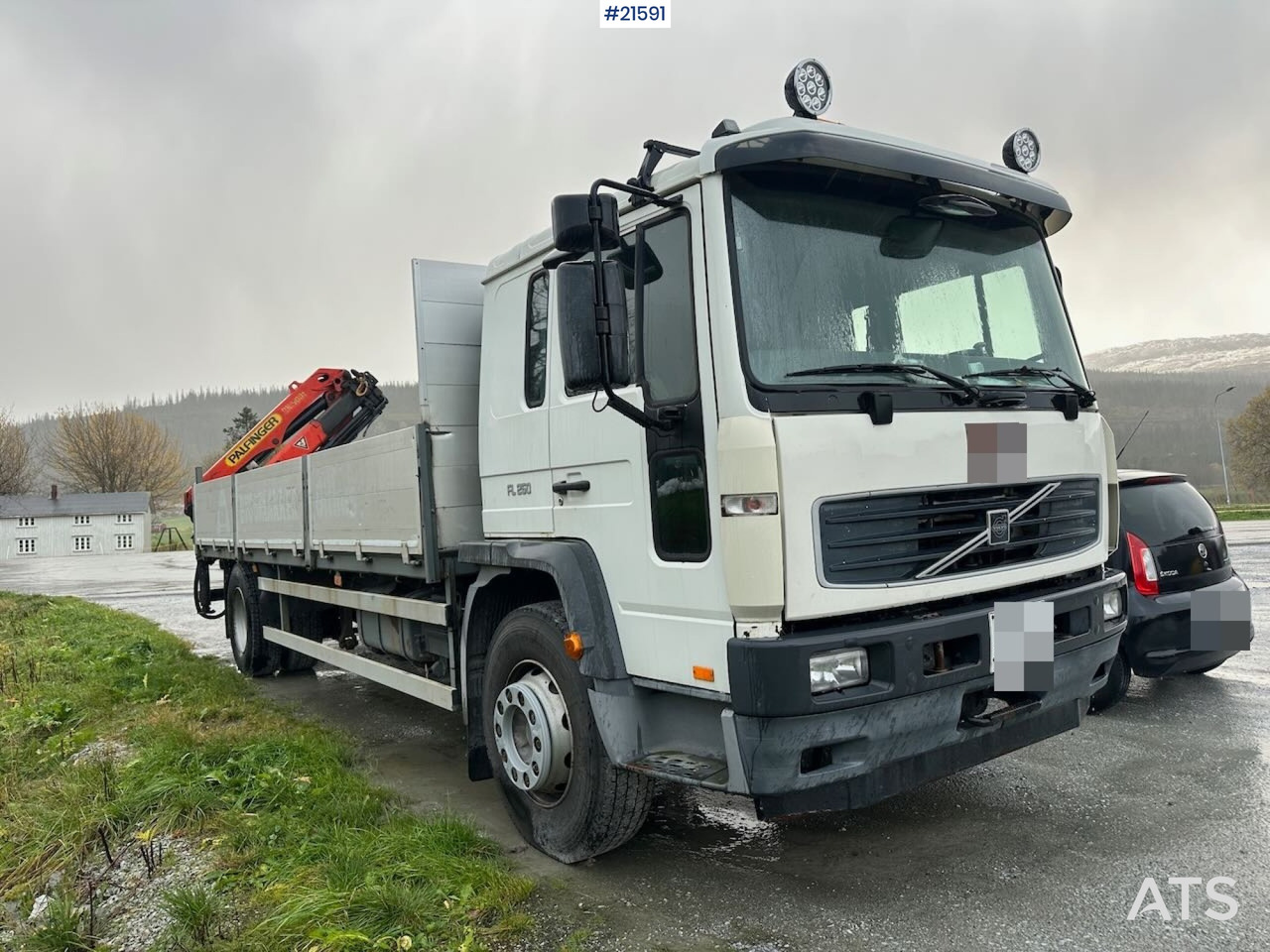 Volvo FL 6 planbil m/ bakmontert kran. SE VIDEO - Camion con gru: foto 1 Volvo FL 6 planbil m/ bakmontert kran. SE VIDEO - Camion con gru: foto 1