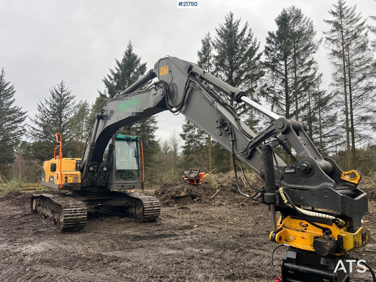 Volvo ec210cl gravemaskin m/ rototilt, pusseskuffe og tannskuffe - Escavatore: foto 5 Volvo ec210cl gravemaskin m/ rototilt, pusseskuffe og tannskuffe - Escavatore: foto 5