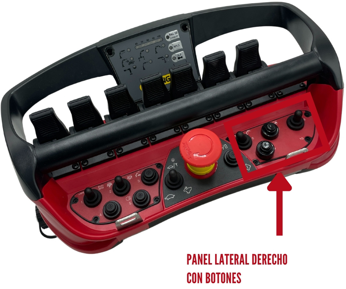 Right panel with button radio remote Scanreco RC400 - Sistema elettrico per Gru per autocarro: foto 3 Right panel with button radio remote Scanreco RC400 - Sistema elettrico per Gru per autocarro: foto 3