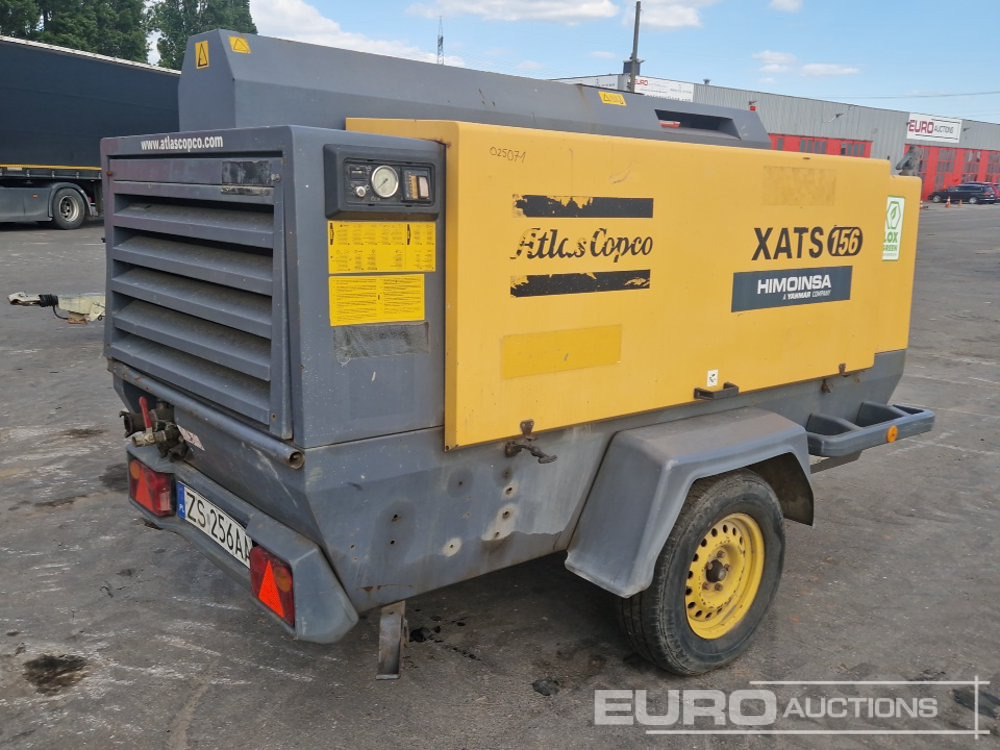 2010 Atlas Copco XATS156 320CFM - Compressore d'aria: foto 4 2010 Atlas Copco XATS156 320CFM - Compressore d'aria: foto 4