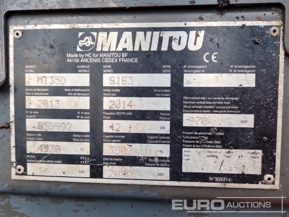 Carrello elevatore 2014 Manitou MI35D: foto 27 Carrello elevatore 2014 Manitou MI35D: foto 27