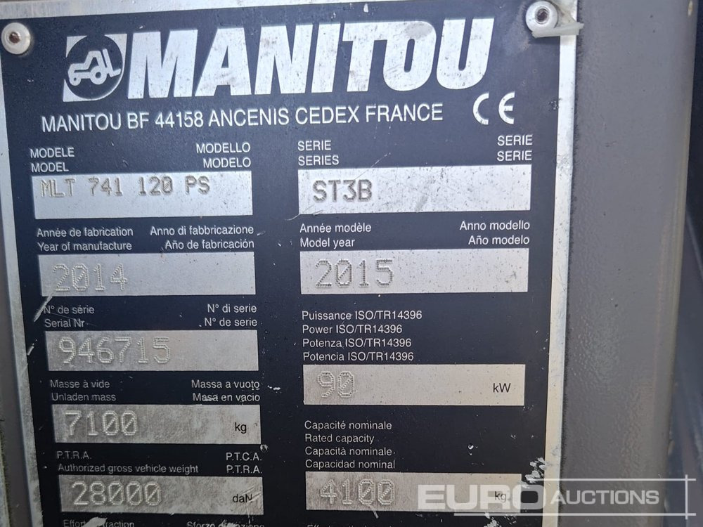 2014 Manitou MLT741-120 PS - Sollevatore telescopico: foto 2 2014 Manitou MLT741-120 PS - Sollevatore telescopico: foto 2