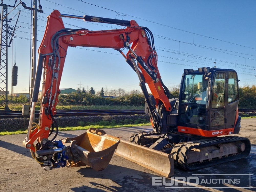 2016 Kubota KX080 - Miniescavatore: foto 1 2016 Kubota KX080 - Miniescavatore: foto 1
