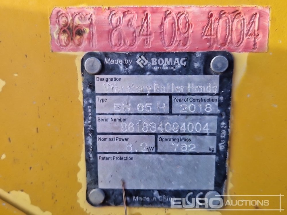Asfaltatrice 2018 Bomag BW65H: foto 12