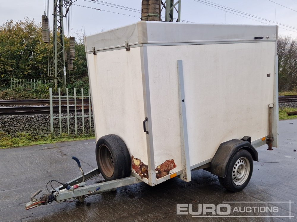 Humbauer Single Axle Box Trailer, Ramp - Rimorchio per auto: foto 1 Humbauer Single Axle Box Trailer, Ramp - Rimorchio per auto: foto 1