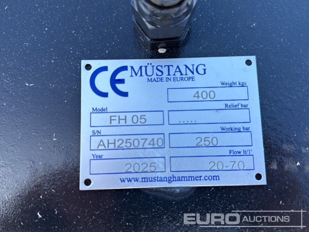 Unused 2025 Mustang FH05 - Attrezzatura per Escavatore: foto 5 Unused 2025 Mustang FH05 - Attrezzatura per Escavatore: foto 5