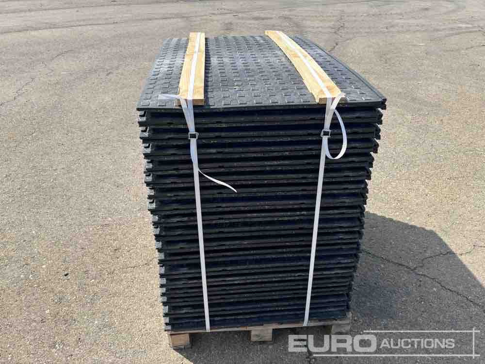 Attrezzatura da costruzione Pallet of Plastic Connectable Road Plates, 1200x800x28mm, 22kg per Plate (35 of): foto 8