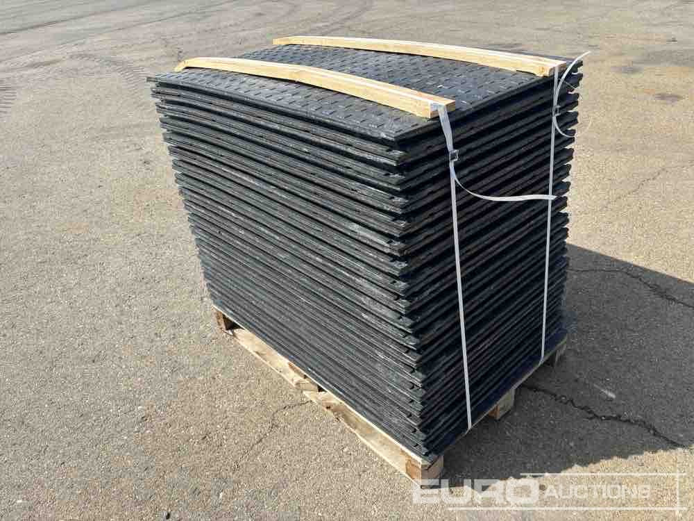 Attrezzatura da costruzione Pallet of Plastic Connectable Road Plates, 1200x800x28mm, 22kg per Plate (35 of): foto 9