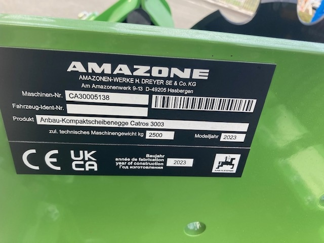 Amazone Catros 3003 - Erpice a dischi: foto 4 Amazone Catros 3003 - Erpice a dischi: foto 4
