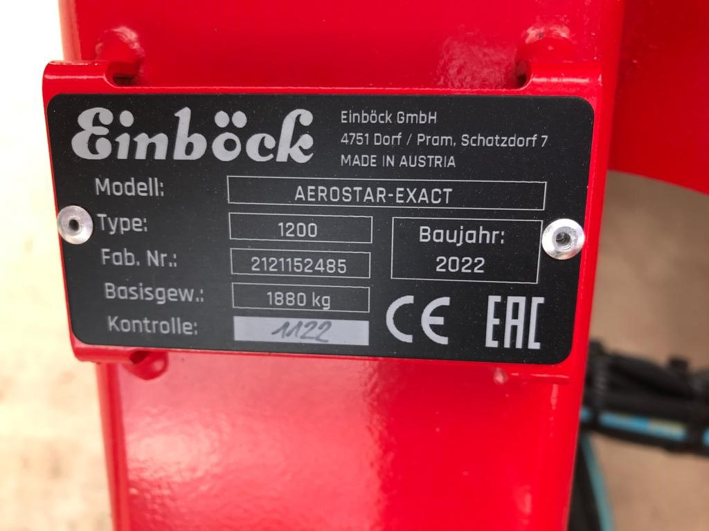 Einböck Aerostar - Exact Striegel 1200 - Erpice strigliatore: foto 2 Einböck Aerostar - Exact Striegel 1200 - Erpice strigliatore: foto 2