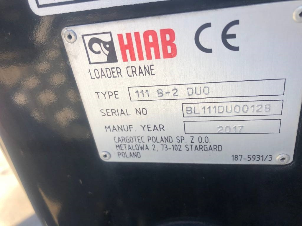 Gru per autocarro per Camion Hiab 111 B-2 Duo: foto 6