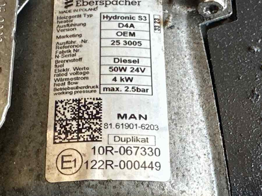 MAN HEAT SYSTEM 81.61901-6203 - Cabina e interni per Camion: foto 3 MAN HEAT SYSTEM 81.61901-6203 - Cabina e interni per Camion: foto 3