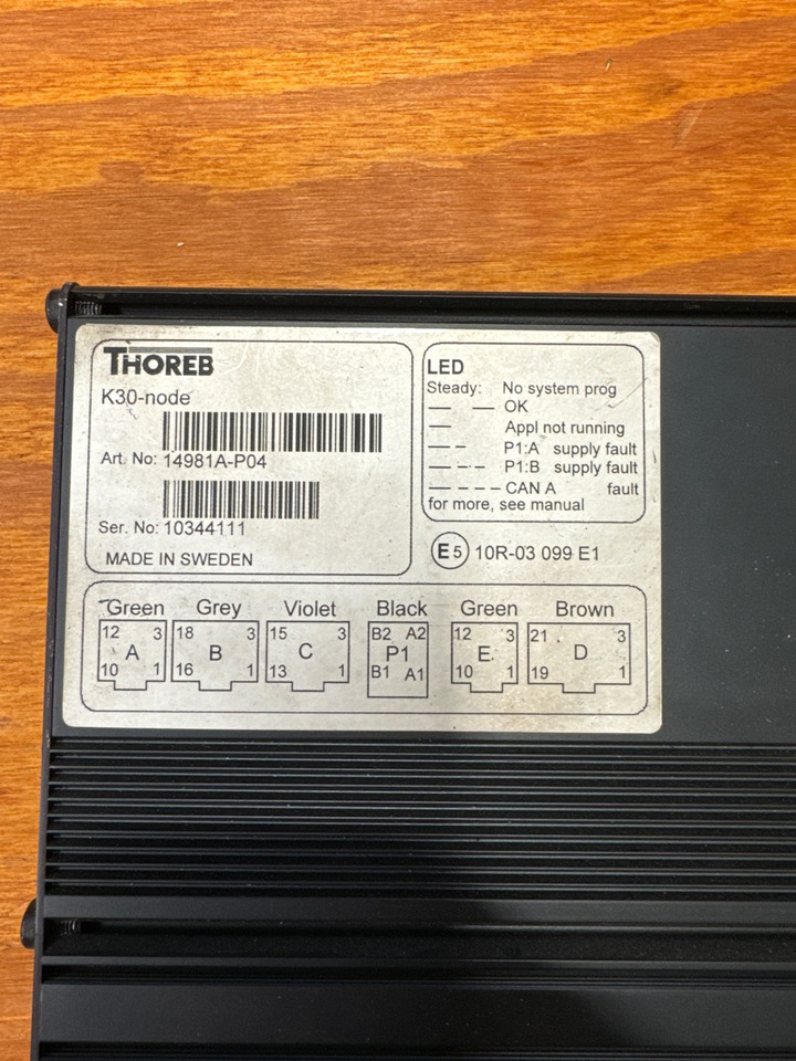 THOREB K30 NODE 14981A P04 - Sistema elettrico per Camion: foto 2 THOREB K30 NODE 14981A P04 - Sistema elettrico per Camion: foto 2