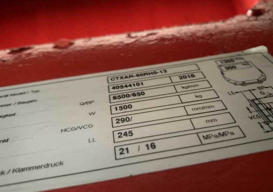 Auramo CTXAR-60RH0-13 - Pinza per Carrello elevatore: foto 2 Auramo CTXAR-60RH0-13 - Pinza per Carrello elevatore: foto 2