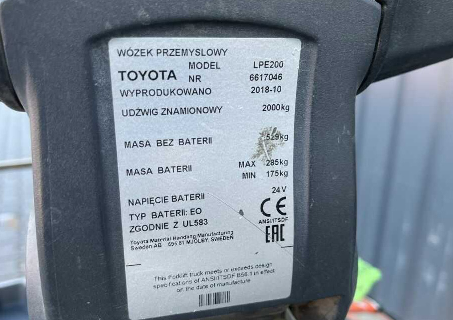 BT LPE200 - Transpallet: foto 4 BT LPE200 - Transpallet: foto 4