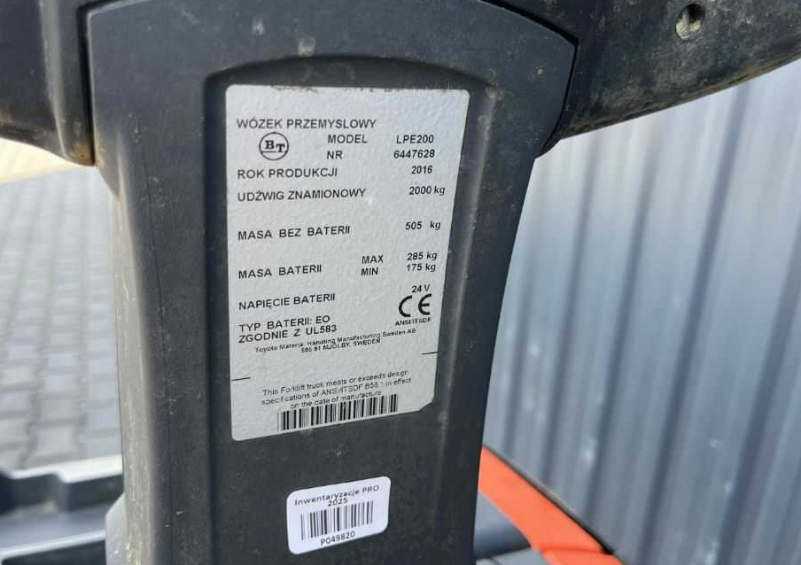 BT LPE200 - Transpallet: foto 4 BT LPE200 - Transpallet: foto 4