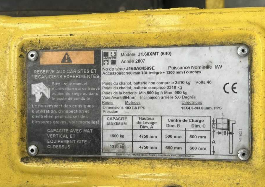 Hyster J1.6XMT - Carrello elevatore elettrico: foto 4 Hyster J1.6XMT - Carrello elevatore elettrico: foto 4