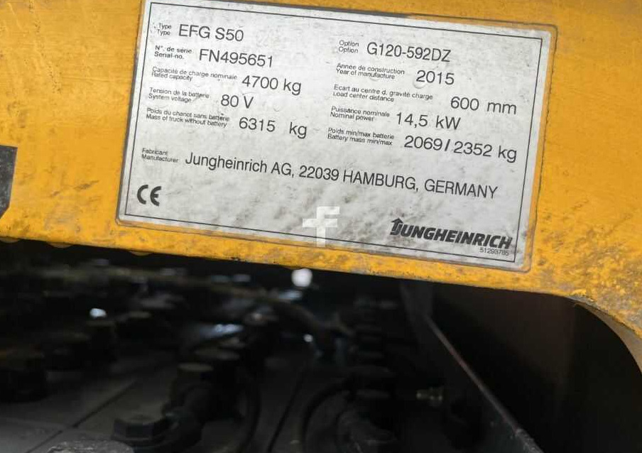 Jungheinrich EFGS50 - Carrello elevatore elettrico: foto 4 Jungheinrich EFGS50 - Carrello elevatore elettrico: foto 4