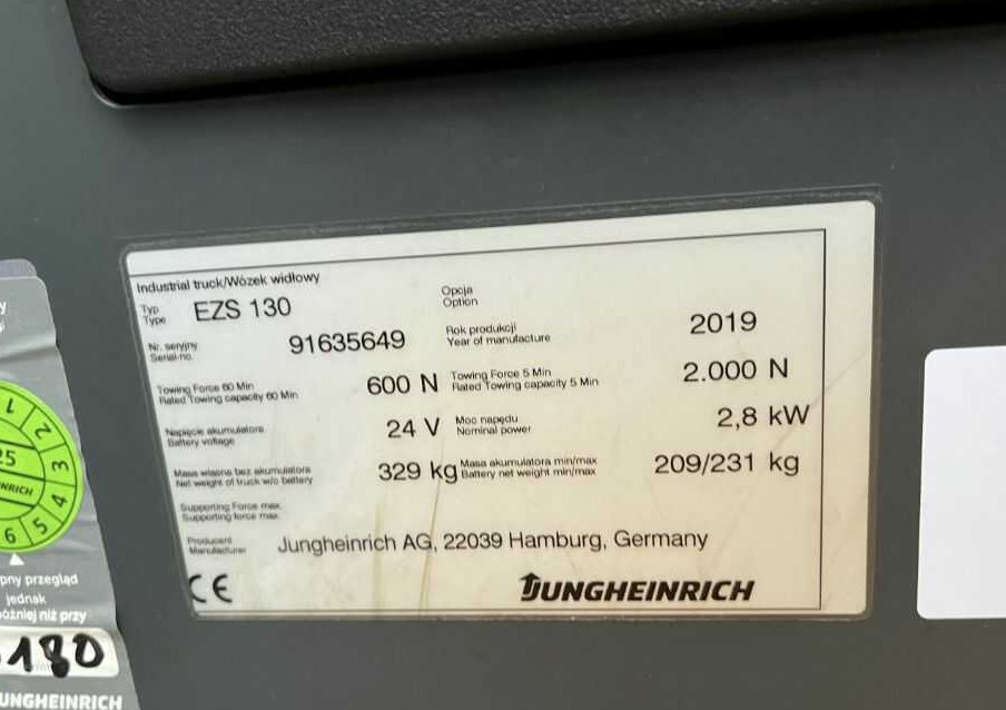 Jungheinrich EZS130 - Trattore elettrico: foto 4 Jungheinrich EZS130 - Trattore elettrico: foto 4