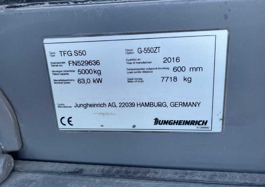 Jungheinrich TFGS50 - Carrello elevatore a gas: foto 4 Jungheinrich TFGS50 - Carrello elevatore a gas: foto 4