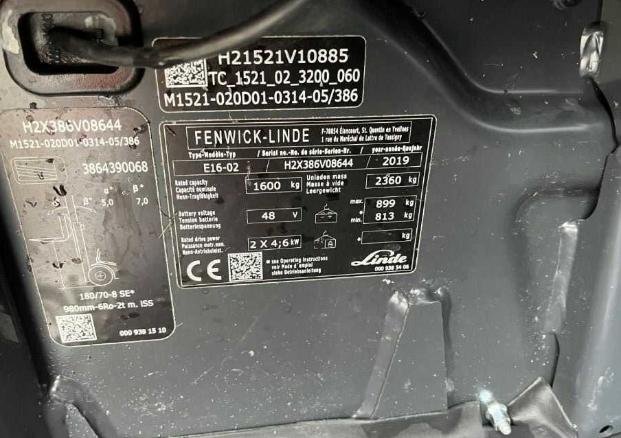 Linde E16-02 - Carrello elevatore elettrico: foto 4 Linde E16-02 - Carrello elevatore elettrico: foto 4
