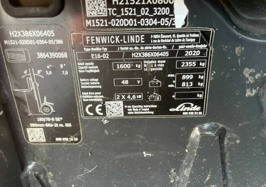 Linde E16-02 - Carrello elevatore elettrico: foto 4 Linde E16-02 - Carrello elevatore elettrico: foto 4