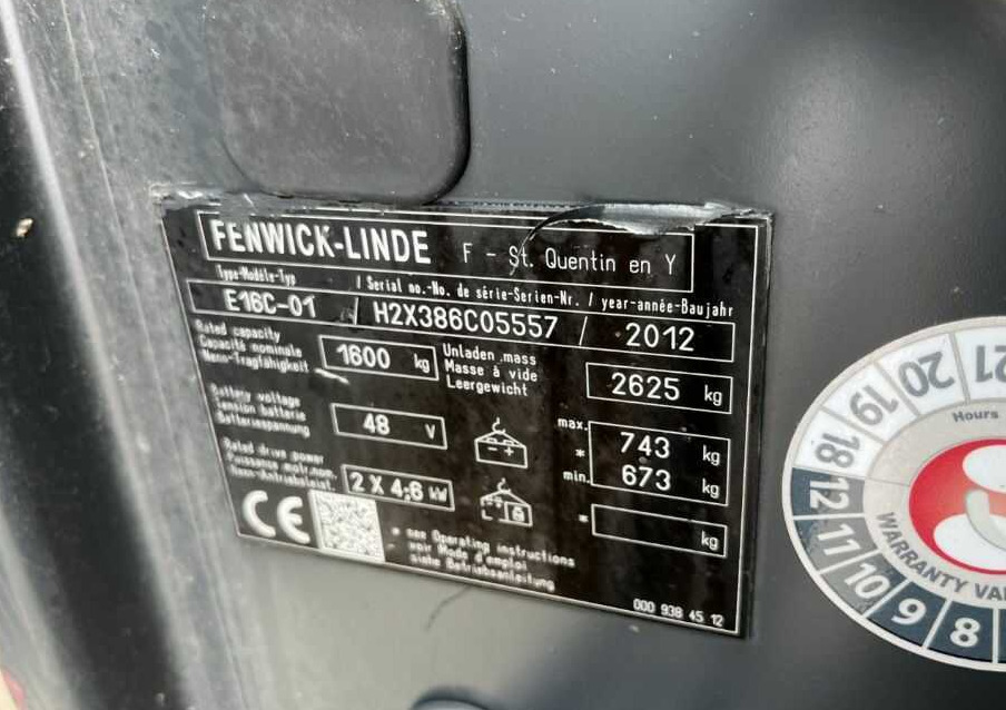 Linde E16C-01 - Carrello elevatore elettrico: foto 4 Linde E16C-01 - Carrello elevatore elettrico: foto 4