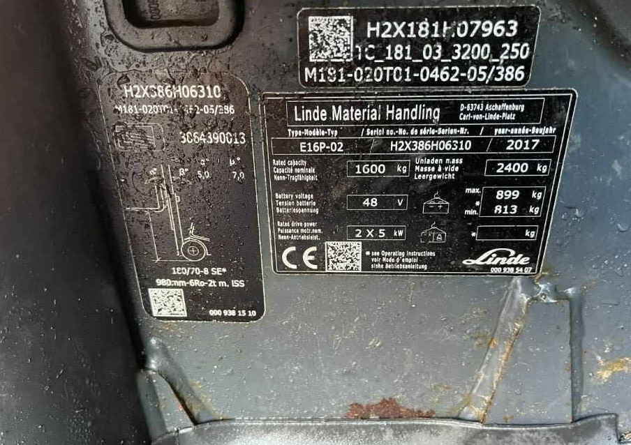 Linde E16P-01 - Carrello elevatore elettrico: foto 4 Linde E16P-01 - Carrello elevatore elettrico: foto 4