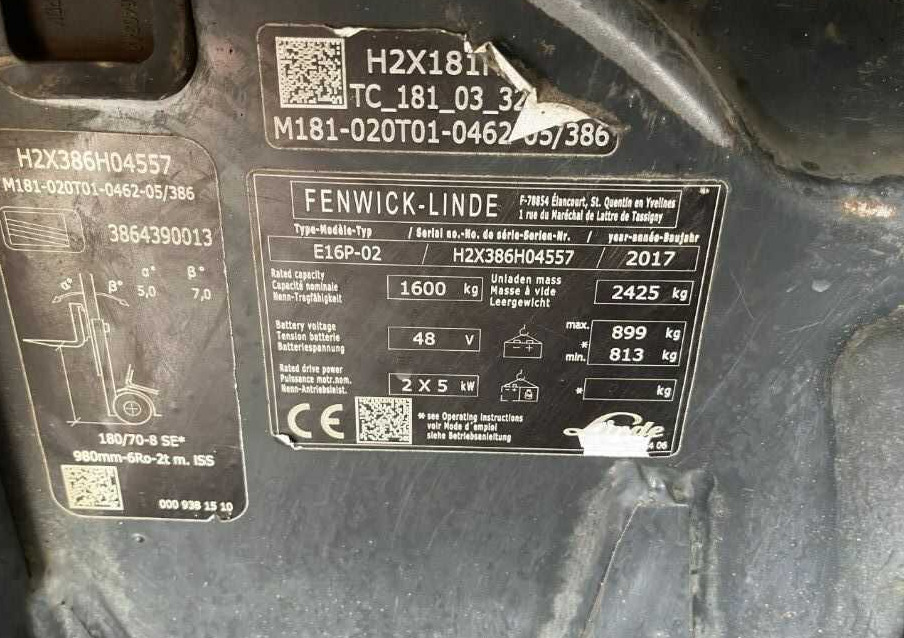 Linde E16P-02 - Carrello elevatore elettrico: foto 4 Linde E16P-02 - Carrello elevatore elettrico: foto 4