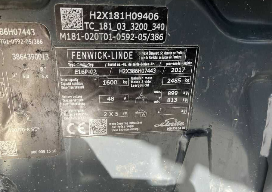 Linde E16P-02 - Carrello elevatore elettrico: foto 4 Linde E16P-02 - Carrello elevatore elettrico: foto 4