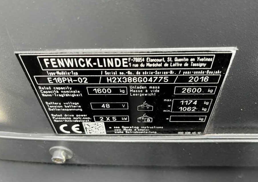 Linde E16PH-02 - Carrello elevatore elettrico: foto 5 Linde E16PH-02 - Carrello elevatore elettrico: foto 5